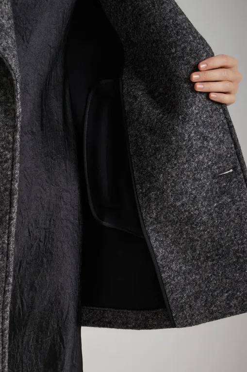 Пальто MM by MaxMara OBLIQUA 252690601 004 DARK GREY