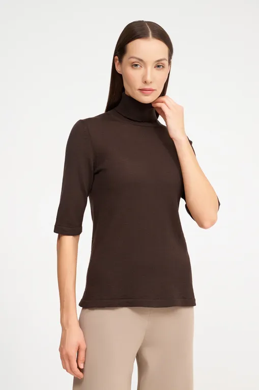 Водолазки Max Mara Leisure VADIUS 242636609 004 DARK BROWN