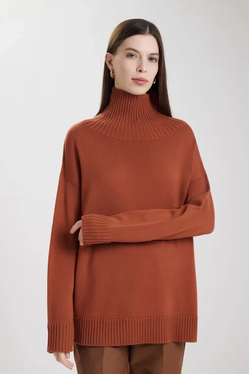 Водолазки MM by MaxMara MINO 252636612 004 COPPER