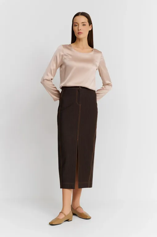 Юбки Max Mara Leisure BREDA 242677605 005 BROWN