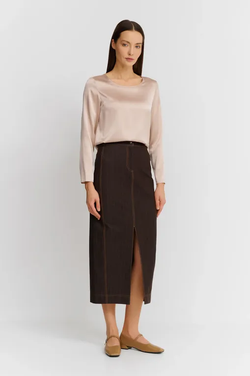 Юбки Max Mara Leisure BREDA 242677605 005 BROWN