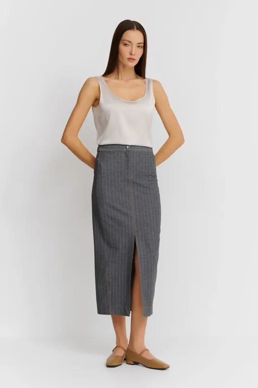 Юбки Max Mara Leisure BREDA 242677605 004 MEDIUM GREY