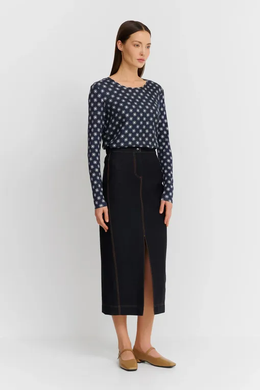 Юбки Max Mara Leisure BREDA 242677605 003 NAVY