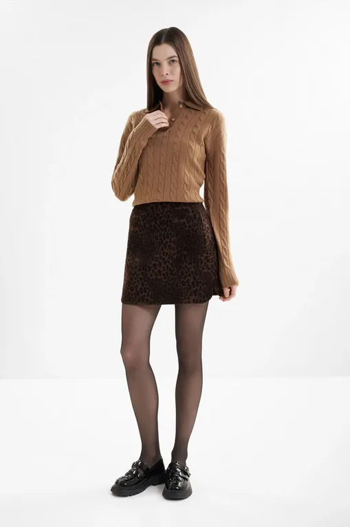 Юбки Mc2 Saint Barth EIRADOUBLE DARK LEOPARD 18