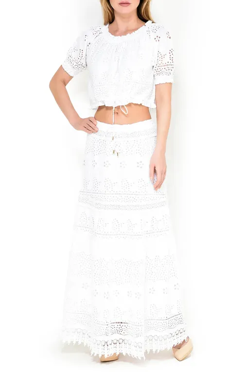 Юбки Melissa Odabash Alessia CR White