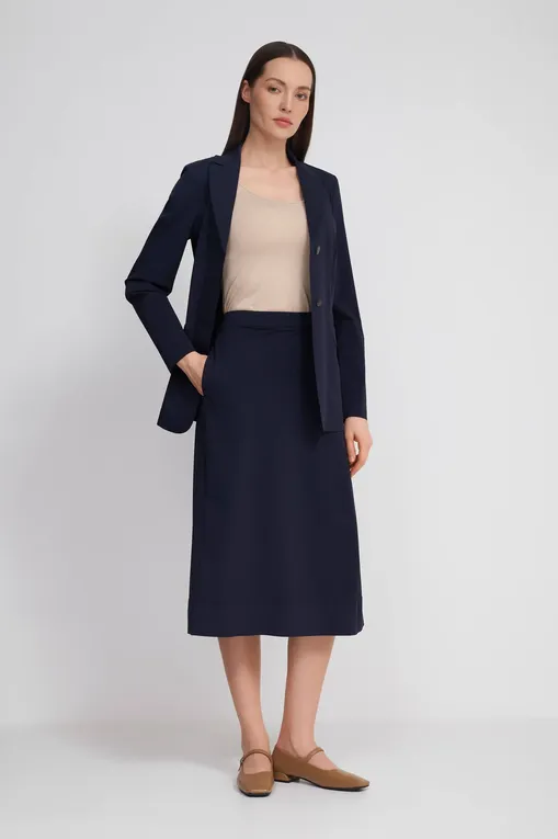 Юбки MM by MaxMara ALCANO 251677103 005 NAVY