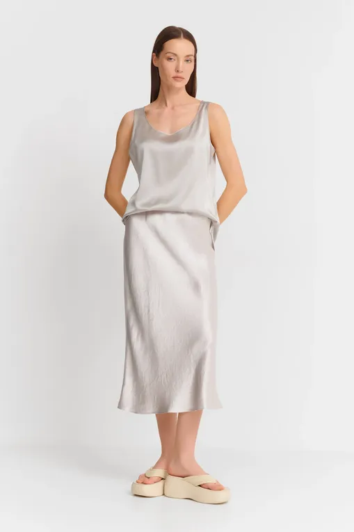 Юбки MM by MaxMara ALESSIO 251610101 012 PEARL GREY