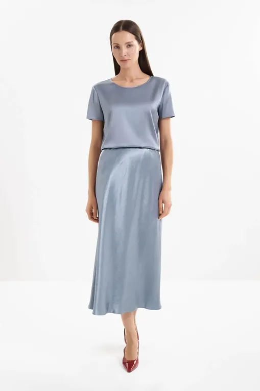 Юбки MM by MaxMara MMLALESSIO 261610101 020 BLUE GREY