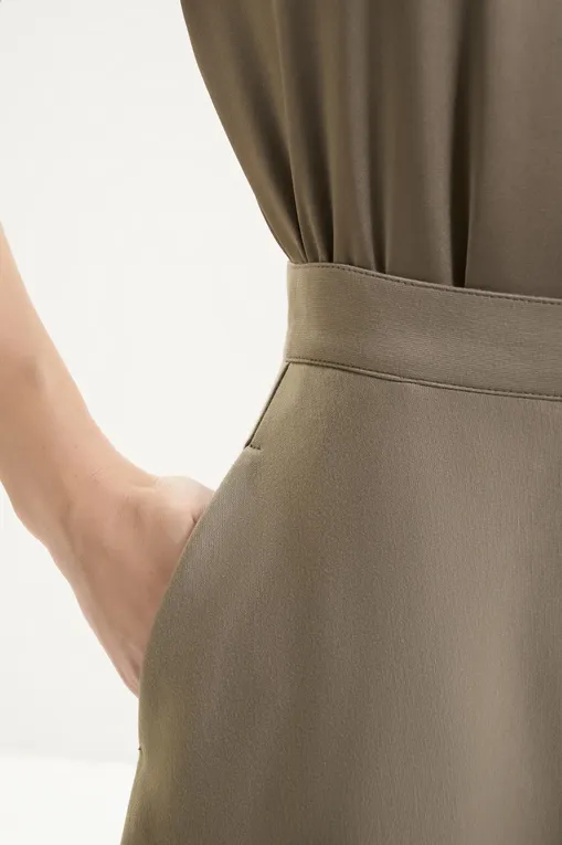Юбки MM by MaxMara MMLAQUILA 261677103 002 HORN GREY GREEN