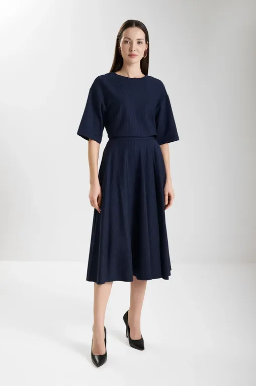 Юбки MM by MaxMara PELOTA 252677602 001 MIDNIGHTBLUE