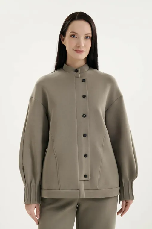 Жакеты MM by MaxMara MMLACETO 261692103 003 HORN GREY GREEN