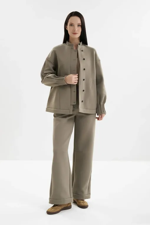 Жакеты MM by MaxMara MMLACETO 261692103 003 HORN GREY GREEN