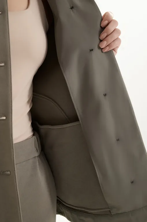 Жакеты MM by MaxMara MMLACETO 261692103 003 HORN GREY GREEN
