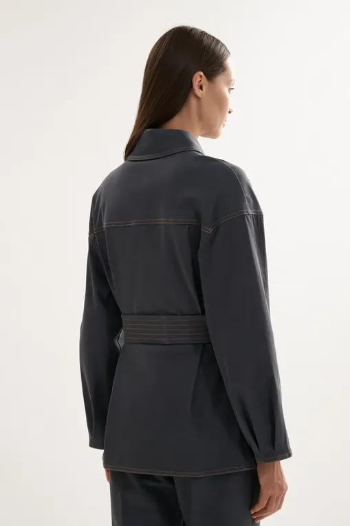 Жакеты MM by MaxMara MMLWEST 261691101 002 DARK GREY