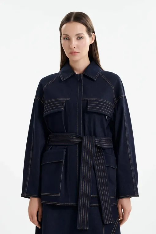 Жакеты MM by MaxMara MMLWEST 261691101 003 MIDNIGHTBLUE