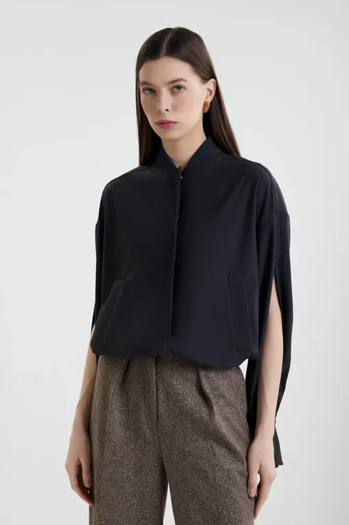 Жакеты MM by MaxMara NARSETE 252691605 003 DARK GREY