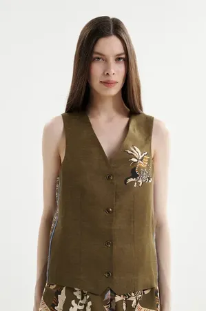 Las Surenas VEST204RT26 Bali Tiger Green