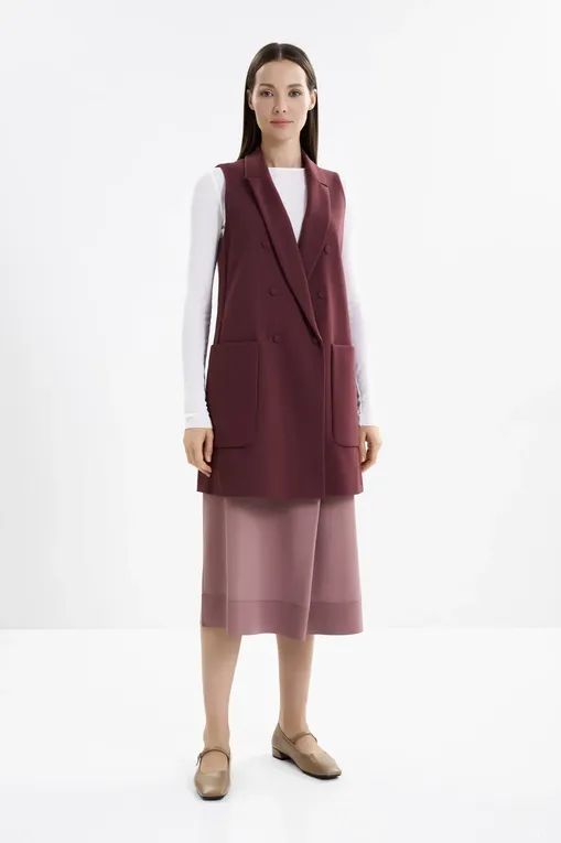 Жилеты Max Mara DELFI 39110616 002 BORDEAUX