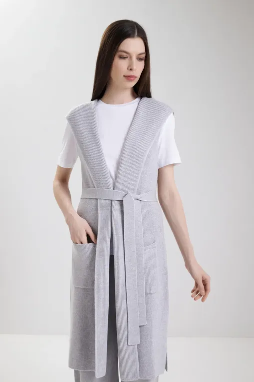 Жилеты MM by MaxMara BADESSE 252635601 005 LIGHT GREY