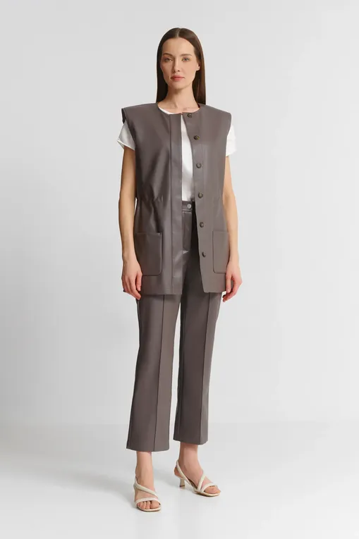 Жилеты MM by MaxMara TOLONE 251691106 002 MUD