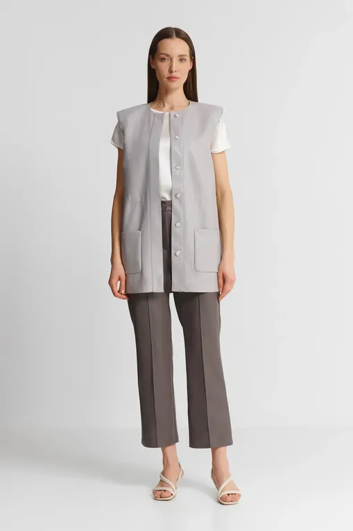 Жилеты MM by MaxMara TOLONE 251691106 001 LIGHT GREY