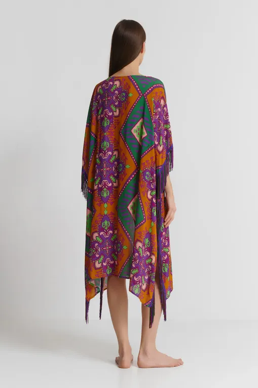 Туники Miss Bikini V5019D ROVI VIOLA ETNICO ROMBI