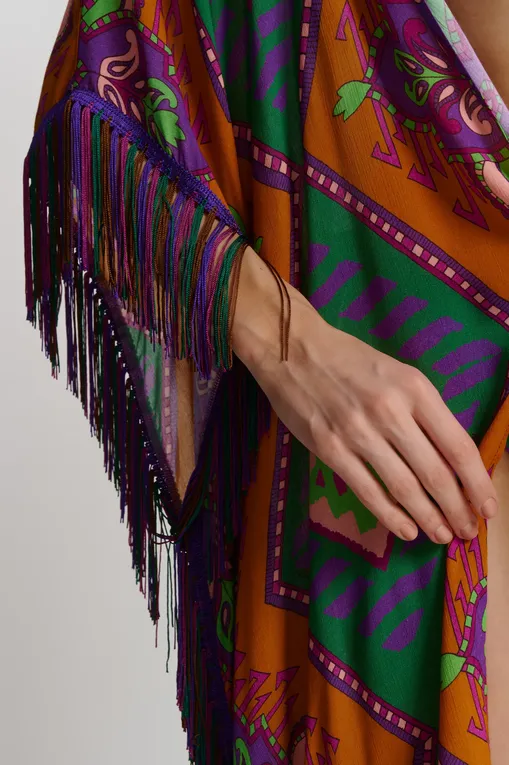 Туники Miss Bikini V5019D ROVI VIOLA ETNICO ROMBI