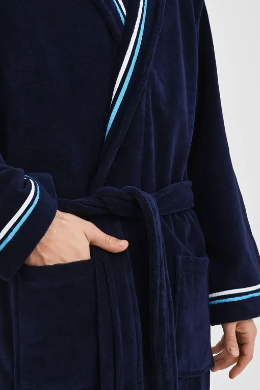 Халаты Hom 402443 00ra navy
