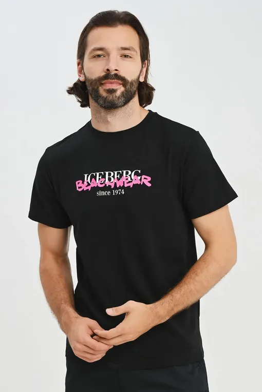 Футболки Iceberg ICE3MTS01 Black