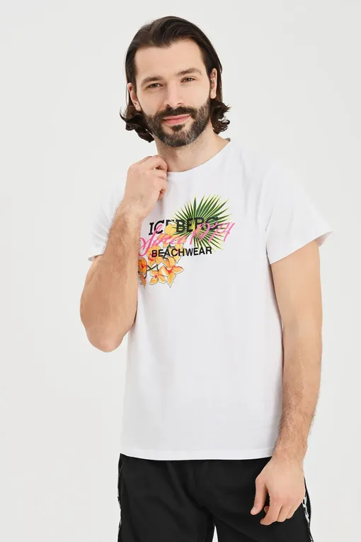 Футболки Iceberg ICE3MTS02 White