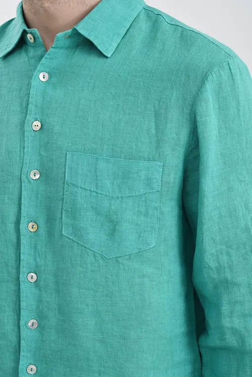 Рубашки LaFabbricaDelLino ES600 323 Mojito