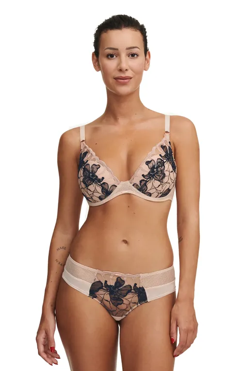 Бюстгальтеры Chantelle C12Q20 0IP Golden beige / Black