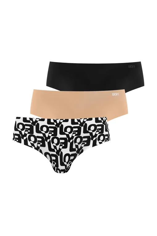 Трусы DKNY DK5028BP3 I143Y BLACK/GLOW/LOVE PRINT