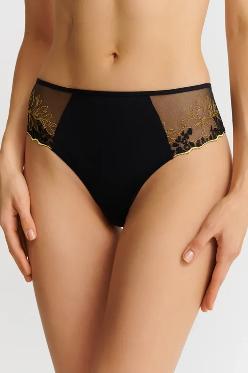 Трусы Chantelle C22BB0 0IU Black-Yellow