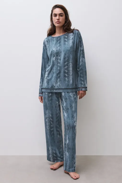 Брюки домашние Chantelle C15UE0 A64 Jeans snake print