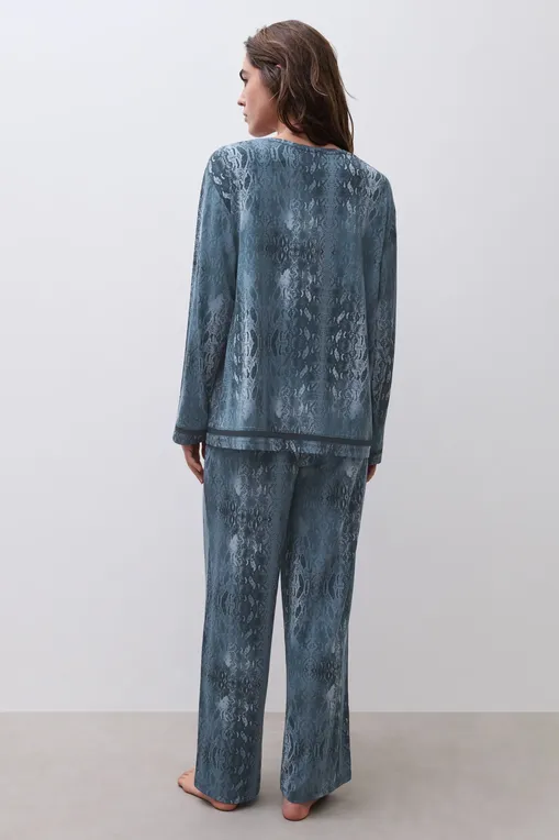 Брюки домашние Chantelle C15UE0 A64 Jeans snake print