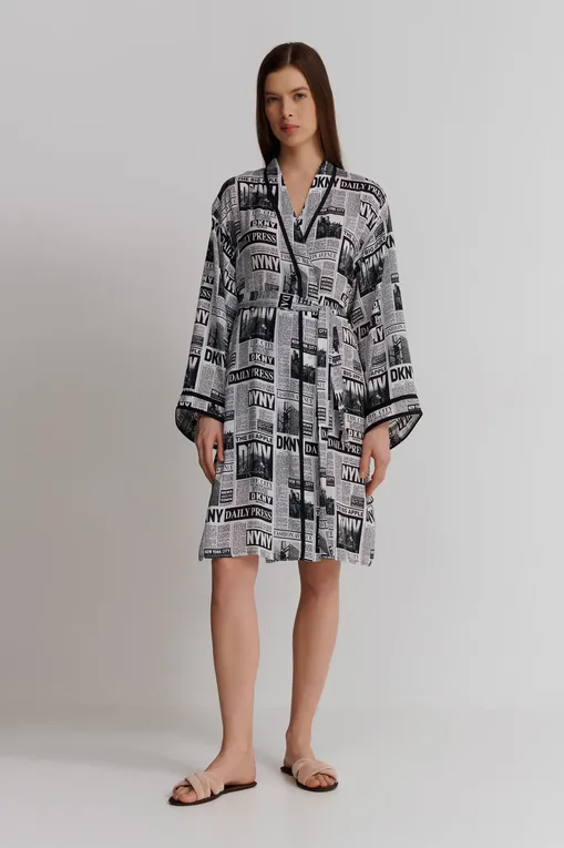 Халаты DKNY YI10033 003 White Logo