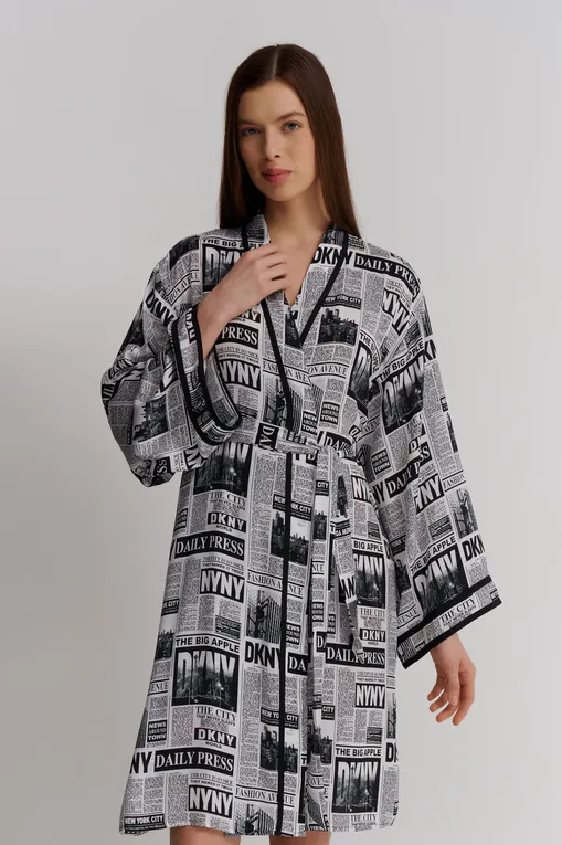 Халаты DKNY YI10033 003 White Logo
