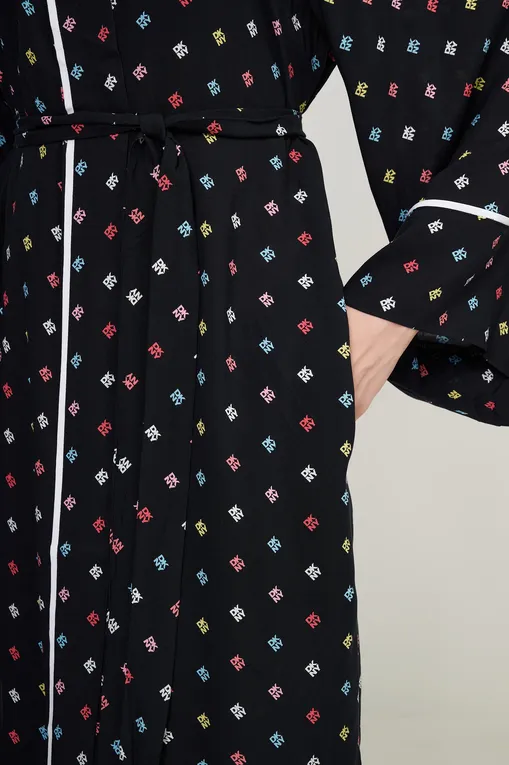 Халаты DKNY YI10043 006 Black Label Print