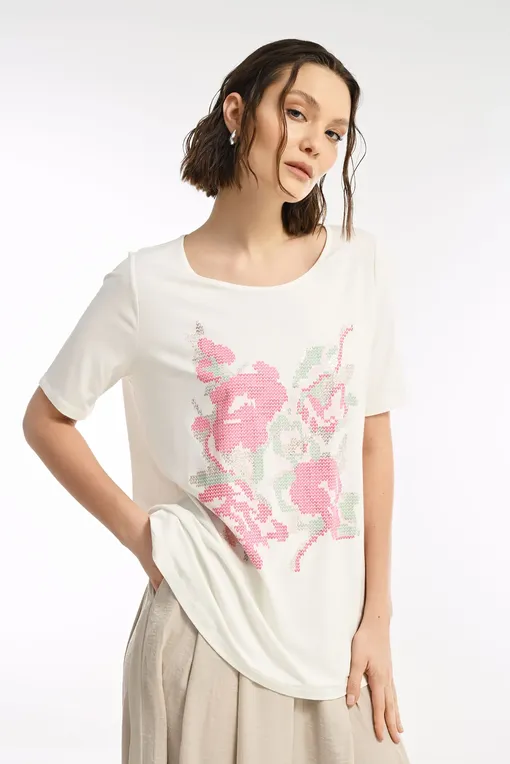 Блузки Caterina Leman 213551 01000 white