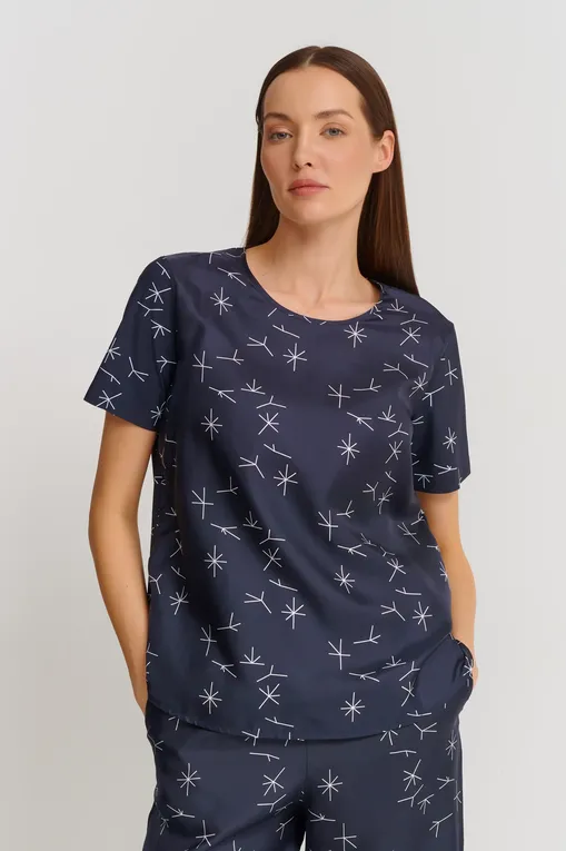 Блузки MM by MaxMara LINA 251694108 001 NAVY