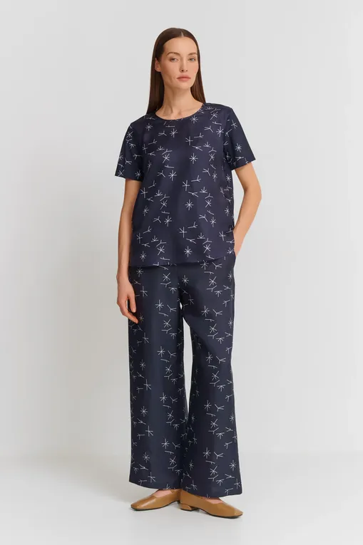 Блузки MM by MaxMara LINA 251694108 001 NAVY