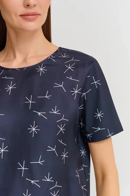 Блузки MM by MaxMara LINA 251694108 001 NAVY