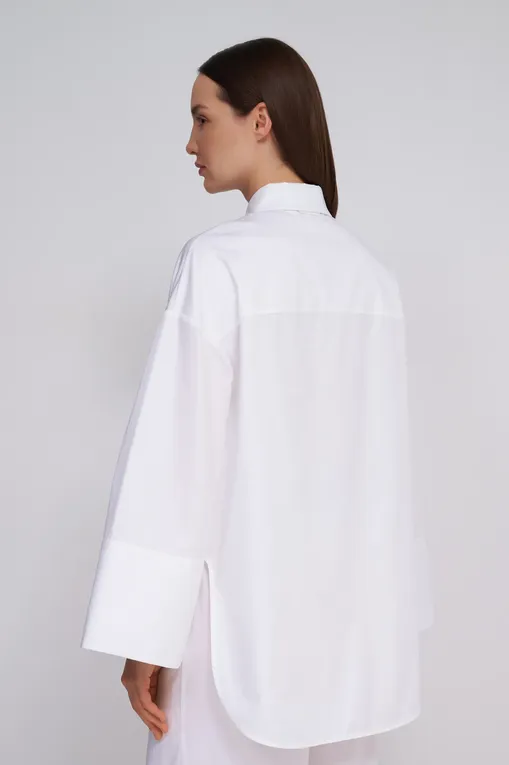 Блузки MM by MaxMara SAPORE 251619101 001 OPTICAL WHITE