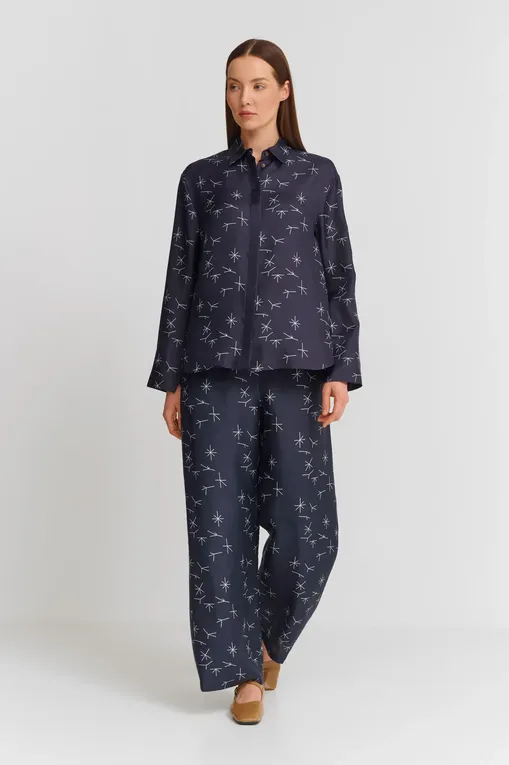 Блузки MM by MaxMara ZELIG 251611103 004 NAVY