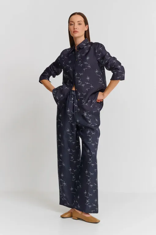 Брюки MM by MaxMara BOA 251613102 004 NAVY