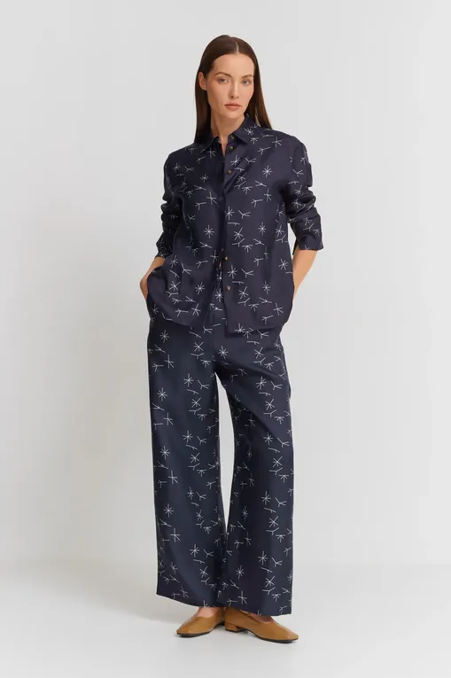 Брюки MM by MaxMara BOA 251613102 004 NAVY