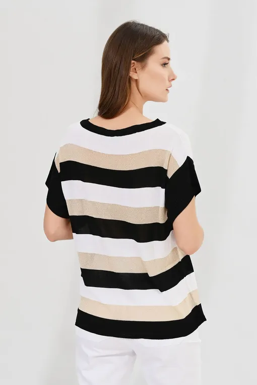Джемперы Caterina Leman PE233322 white/gold/black