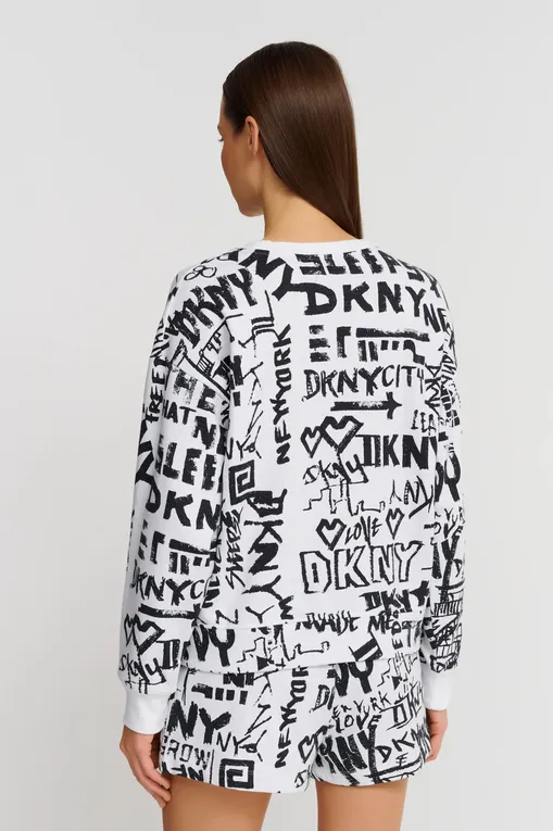 Лонгсливы DKNY YI2122629 101 Wht/Prt